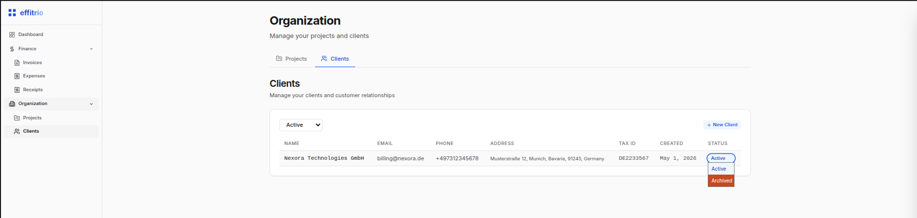 Client Profile